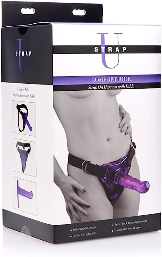 STRAP U COMFORT RIDE STRAP ON SET PURPLE