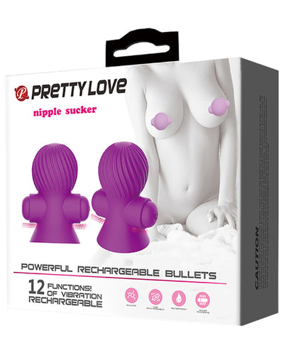 PRETTY LOVE NIPPLE SUCKER RECHARGEABLE PURPLE