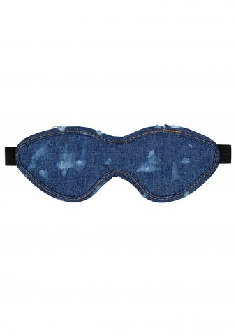 OUCH DENIM EYE MASK BLUE